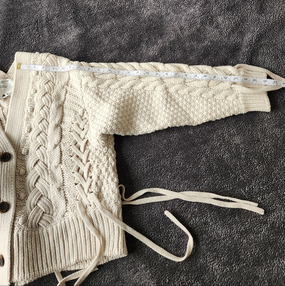 FRAYI.D Cream Cable Knit Cardigan (New) - Picture 14 of 16